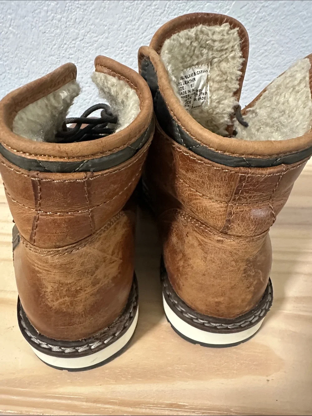 Franko Fortini Brown Men's Leather Lace-Up Winter Boots